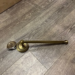 【中古品】真鍮製　トイレットペーパーホルダー&タオルレバーの画像