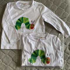 子供用100サイズ　はらペコ青虫　２着で300円