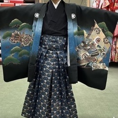 七五三　５歳　着物袴フルセット　アンティーク