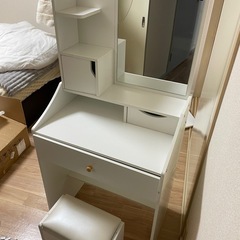 【新品訳あり】ukewei ドレッサー　化粧台　鏡台　コンパクト