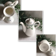  *:.新品未使用.:*Chiffon シフォンお洒落なミニポット 調味料入れ2点セットの画像