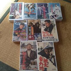 高倉健  網走番外地シリーズ  VHS  9本セット  お売りします。