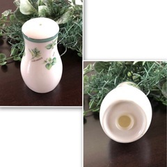  *:.新品未使用.:*Chitton シフォン 陶器製 おしゃれなソルト＆ペッパー入れの画像