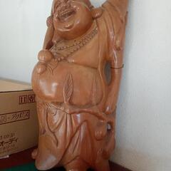 玄関や和室に　木彫り　七福神　置物　の画像