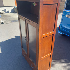 大正時代からのガラスの本棚の画像