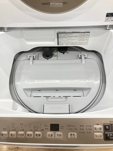 【トレファク高槻店】安心の1年間保証！取りに来られる方限定！SHARP（シャープ）の簡易乾燥機能付洗濯機のご紹介です！