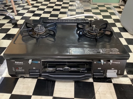 【リサイクルサービス八光】2013年製　パロマ　都市ガスコンロ　右強火　IC-800B-1R　ガス種変換品