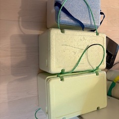 発泡スチロールの箱3つ
