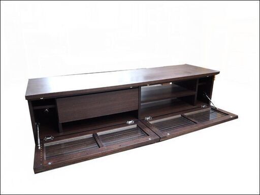 新札幌 テレビ台 収納家具 ダークブラウン系 W150×D42×H42cm/ No.2908