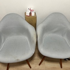 椅子　イス　ファブリック　二脚セット