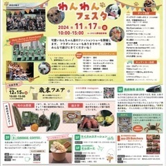 ワンワンフェスタ　11／17日曜日