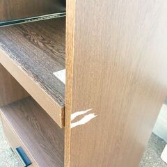 JM19222S)食器棚/キッチンボード アイリスオーヤマ 幅：約50cm 高さ：約93,8cm 奥行：約37cm 中古品【取りに来られる方限定】の画像