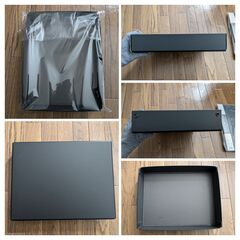 美品＆未使用☆リヒトラブ デスクトレー A-332K（蓋なし）と A4サイズ クリアホルダーのセット 格安¥200の画像