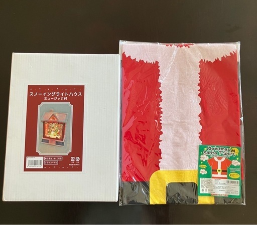 【新品未使用・おまけ付き】スノーイングライトハウス　ミュージック付クリスマス置物 スノードーム 電子オルゴール