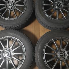 ホンダフィット用アルミ＋スタッドレスの画像
