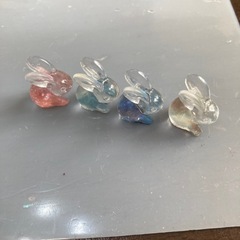0うさぎレジンプレゼントの画像