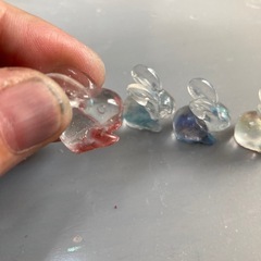 0うさぎレジンプレゼントの画像