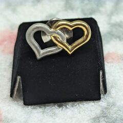 ☆日本看護連盟章　ダブルハート　ピンバッジ　中古品　の画像