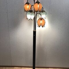 マルワ 電気スタンド オシャレ アンティーク調 フロアライト フ...