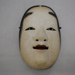 [964]当時物? 能面　小面　女性 女面　神楽　雅楽　木彫り　縁起物
