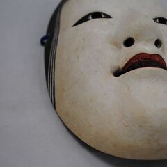 [964]当時物? 能面　小面　女性 女面　神楽　雅楽　木彫り　縁起物の画像