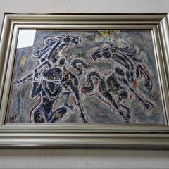 油絵 絵画 村松秀太郎 一番星 大型の画像