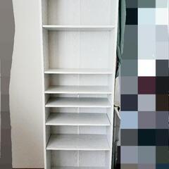 本棚 ホワイト 木目