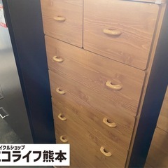 タンス　木目調　6段
