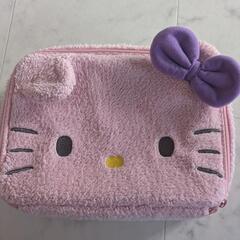 ハローキティ もこもこトランク ポーチ 大型