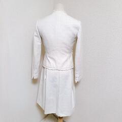 ルスーク アンサンブル セットアップ ツイードノーカラージャケット ワンピース グレージュ 36 S レディースの画像