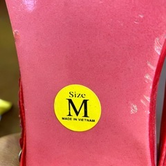 下駄サンダル　赤　Mの画像