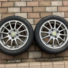 手渡し希望　スタッドレスタイヤ４本　軽自動車ラパンで使用　BLIZZAK　REVO GZ　165/55R14　2013年の画像