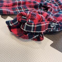 【INGNI】 赤・黒・白 チェック柄 長袖シャツ　Mサイズの画像