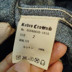 【RODEO C.S. 】デニムシャツ R.C.S.刺繍　サイズ2の画像