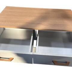 おしゃれキャビネット　ホワイトの画像