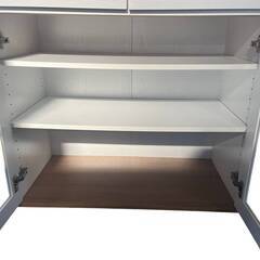 おしゃれキャビネット　ホワイトの画像