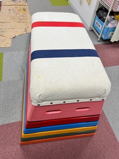 【取引終了済】EVERNEW 跳び箱6段　踏み切り台セット 取引終了済】EVERNEW 跳び箱6段 踏み切り台セット