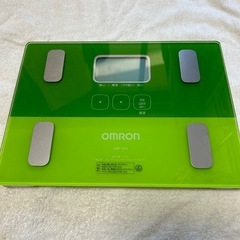 OMRON 体重計 体組成計 HBF-223-G 緑　オムロンの画像