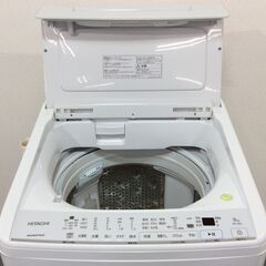 YJT9781【HITACHI/日立 8.0㎏洗濯機】美品 2022年製 ビートウォッシュ BW-V80G 家電 洗濯 つけおき洗いの画像