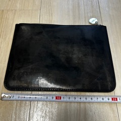 ◆GIVENCHY ジバンシィ◆デカロゴ ポーチ 小物入れ エナメル ブラックの画像