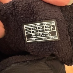 KEEN ハウザーツーミッドブーツ　スノーブーツ　ブラック　黒　18.5cmの画像