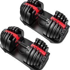 【引き取り先決定】未使用品 可変式ダンベル 24kg 2個セット...