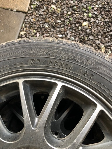 155/65R14 軽自動車スタッドレスタイヤ　ホイール