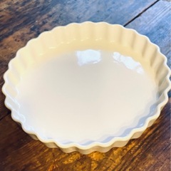 【未使用】陶器製 タルト型 直径26.5cm