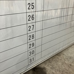 2411-189 月予定表 ホワイトボード 壁掛け 未開封品の画像