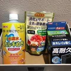 金魚　飼育　セット　えさ　カルキ抜き　スポンジ