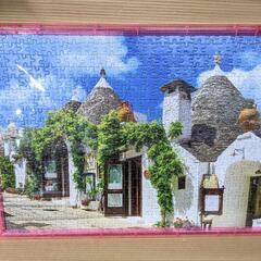 引き上げ品 パズル インテリア 風景画 置き物 