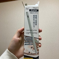 【ほぼ新品】Digio2 充電式iPadタッチペン ライトグレー