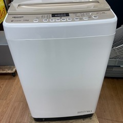 ☆ジモティー割引有☆ ﾊｲｾﾝｽ/7.5kg洗濯機/HW-DG75C/2022