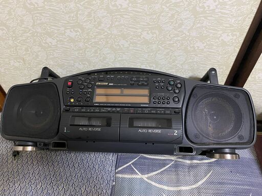 ジャンク品　AIWA　ダブルカセットCDラジカセ　CSD-XR90